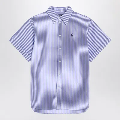 POLO RALPH LAUREN 马球拉尔夫·劳伦（POLO RALPH LAUREN）白色超大配合衬衫配蓝色条纹