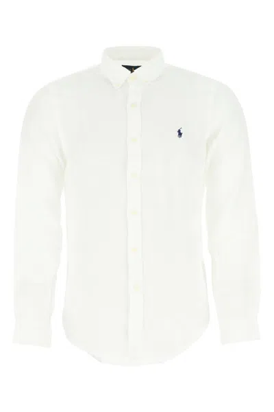 POLO RALPH LAUREN WHITE LINEN SHIRT