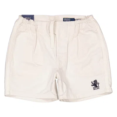 POLO RALPH LAUREN POLO RALPH LAUREN WHITE TWILL RUGBY SHORTS