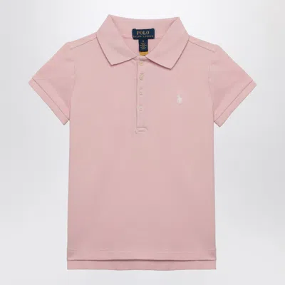 POLO RALPH LAUREN POLO RALPH LAUREN PINK COTTON POLO SHIRT WITH LOGO