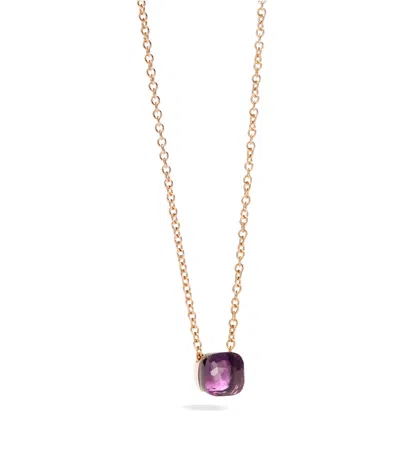 POMELLATO ROSE GOLD NUDO PENDANT NECKLACE