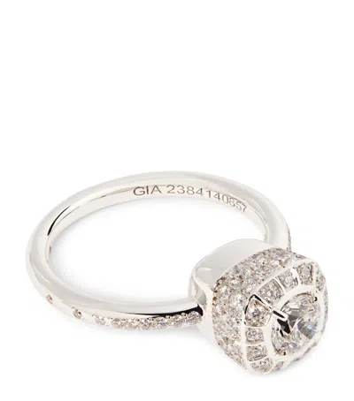 POMELLATO WHITE GOLD AND DIAMOND NUDO PETIT RING