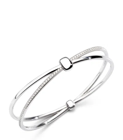 POMELLATO WHITE GOLD AND WHITE DIAMOND POMELLATO TOGETHER BRACELET