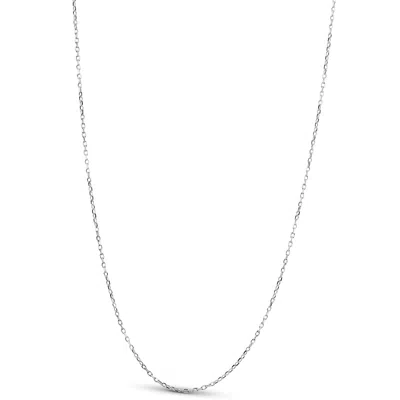 POMPEII3 14K WHITE GOLD 18" CHAIN WITH LOBSTER CLASP 1.6 GRAMS