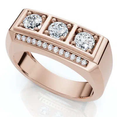 POMPEII3 1CT TW MEN'S DIAMOND RING LAB GROWN 14K GOLD OR PLATINUM