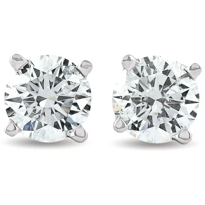 POMPEII3 2 CTTW ROUND DIAMOND STUDS WITH SCREW BACKS ENHANCED