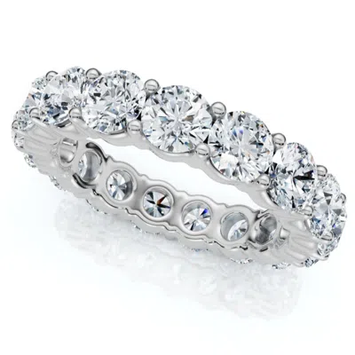 POMPEII3 4CT DIAMOND ETERNITY RING 14K GOLD OR PLATINUM LAB GROWN