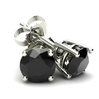 POMPEII3 7/8CT DIAMOND STUDS 10K WHITE GOLD