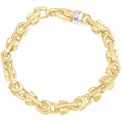 POMPEII3 MEN'S 14K GOLD (46GRAM) OR PLATINUM (86GRAM) 10MM LINK BRACELET 8.5"