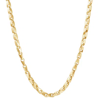 POMPEII3 MEN'S 14K GOLD (72GRAM) OR PLATINUM (135GRAM) 4.5MM LINK CHAIN NECKLACE 24"
