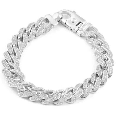 POMPEII3 MEN'S 14K GOLD (80GRAM) OR PLATINUM (135GRAM) 12.5MM DIAMOND CUBAN BRACELET 8.5"