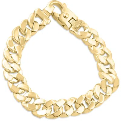 POMPEII3 MEN'S CUBAN LINK 14K GOLD (90GRAM) OR PLATINUM (144GRAM) 14MM BRACELET 9"