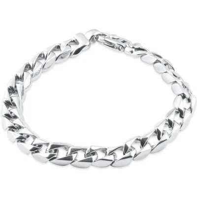 POMPEII3 MEN'S CURB LINK 14K GOLD (46GRAM) OR PLATINUM (74GRAM) 9.5MM BRACELET 8"