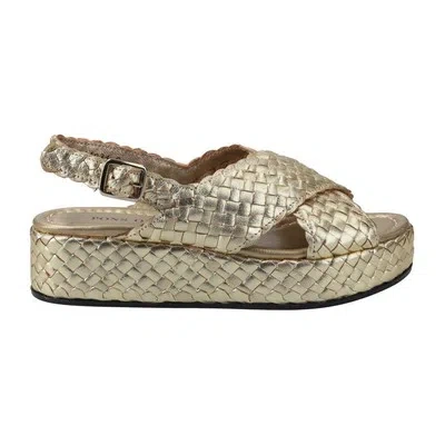 PONS QUINTANA PONS QUINTANA SANDALETTE 9806.000, GELOCHT/GEFLOCHTEN, GOLD, DAMEN