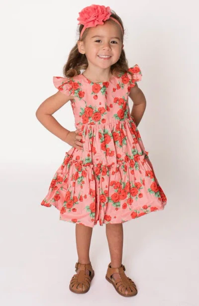 POPATU POPATU FLORAL PRINT TIERED DRESS