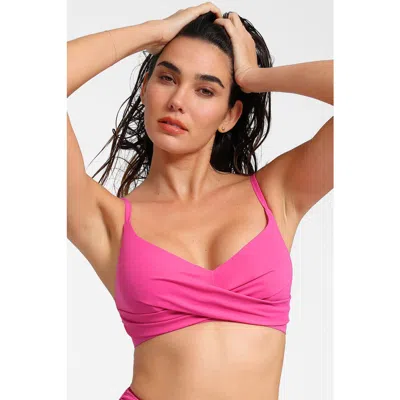 POPILUSH POPILUSH SHAPEWEAR BUST-ENHANCING DRAPED BIKINI TOP