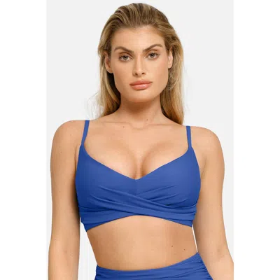POPILUSH POPILUSH SHAPEWEAR BUST-ENHANCING DRAPED BIKINI TOP