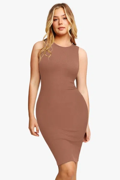 POPILUSH POPILUSH SHAPEWEAR MODAL TUMMY CONTROL MIDI DRESS