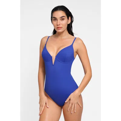 POPILUSH POPILUSH SHAPEWEAR PLUNGING V SLIMMING ONE-PIECE SWIMSUIT