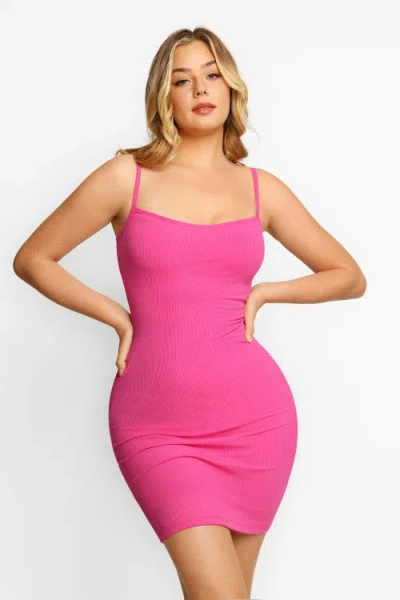 POPILUSH POPILUSH SHAPEWEAR SOLID MODAL BUTT LIFT MINI SLIP DRESS