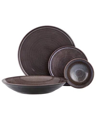 PORLAND PORLAND ROCK 4PC PLACE SETTING WITH SERVING BOWL