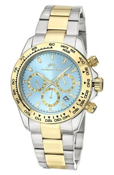 PORSAMO BLEU PORSAMO BLEU PRESTON BRACELET STRAP MULTIFUNCTION WATCH, 41MM