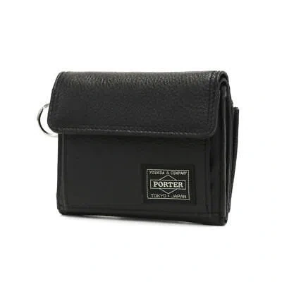 PORTER PORTER YOSHIDA CALM WALLET SQUID FOLD WALLET 041-03122 BLACK