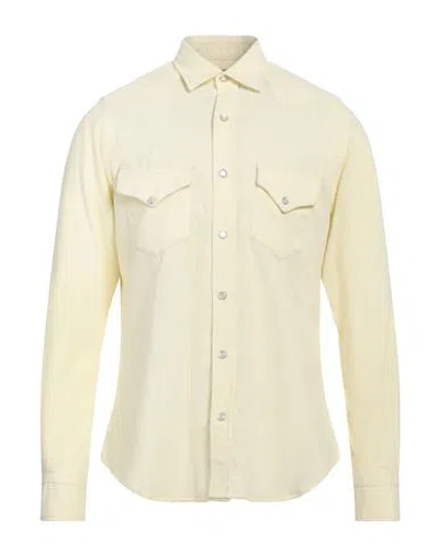 PORTOFIORI PORTOFIORI MAN SHIRT YELLOW SIZE XL COTTON