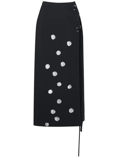 PORTS 1961 ALPINE ICE CUBE PRINT PENCIL SKIRT
