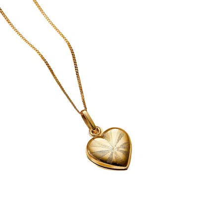 POSH TOTTY DESIGNS WOMEN'S GOLD PETITE HEART LOCKET
