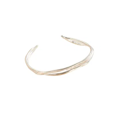 POSH TOTTY DESIGNS WOMEN'S SILVER DELTA OPEN CUFF