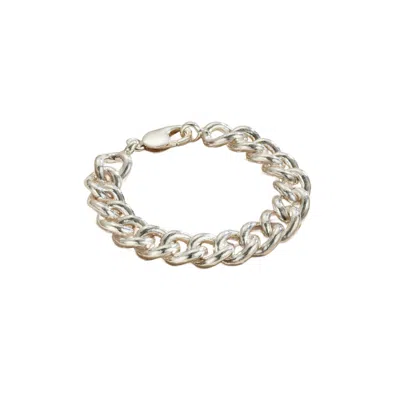 POSH TOTTY DESIGNS WOMEN'S SILVER HEAVY CURB CHAIN BRACELET