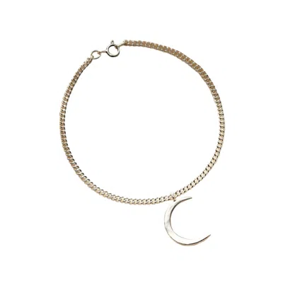 POSH TOTTY DESIGNS WOMEN'S STERLING SILVER CRESCENT MOON CHARM BRACELET