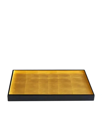 POSH TRADING COMPANY MEDIUM GOLD LEAF THE LONDON TRAY