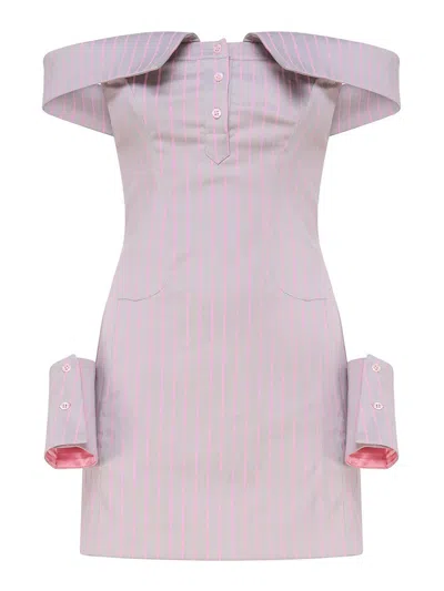 POSTER GIRL VESTIDO CORTO - GRIS