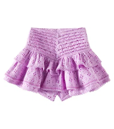 POUPETTE ST BARTH ALIZEE BRODERIE ANGLAISE COTTON SKIRT