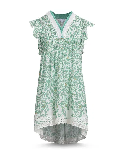 POUPETTE ST BARTH GIRLS' SASHA ASYMMETRIC MINI DRESS - LITTLE KID, BIG KID