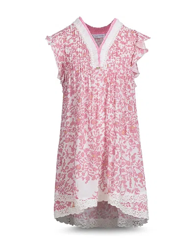 POUPETTE ST BARTH GIRLS' SASHA ASYMMETRIC MINI DRESS - LITTLE KID, BIG KID