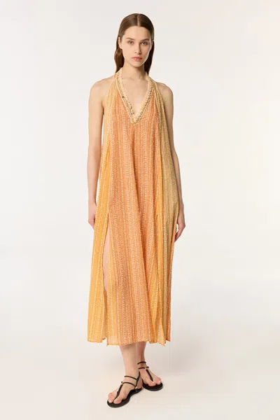 POUPETTE ST BARTH LONG DRESS NAVA