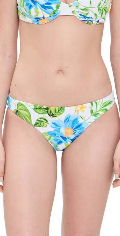 PQ SWIM BASIC RUCHED BIKINI BOTTOMS BLUEBELL