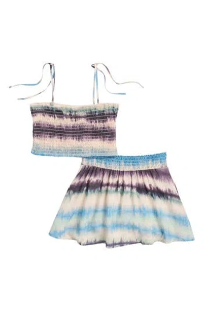 PQ SWIM PQ SWIM KIDS' STACI SMOCKED TANK & SKIRT SET