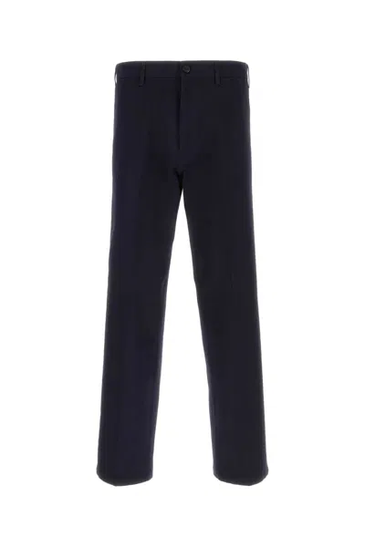 PRADA PRADA DARK BLUE COTTON CHINO PANT