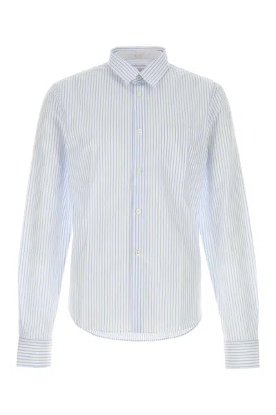PRADA PRADA EMBROIDERED POPLIN SHIRT