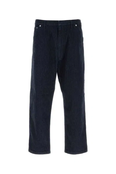 PRADA PRADA EMBROIDERED DENIM JEANS