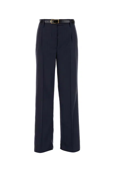 PRADA PRADA EMBROIDERED WOOL PANT