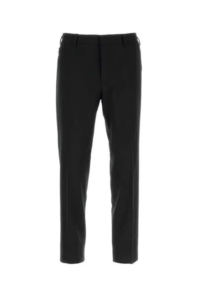 PRADA PRADA BLACK STRETCH WOOL PANT