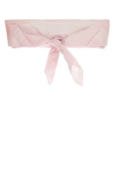 PRADA PRADA PASTEL PINK COTTON CROP TOP
