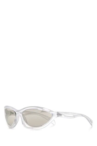 PRADA PRADA TRANSPARENT ACETATE SUNGLASSES