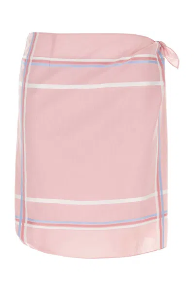 PRADA PRADA PINK COTTON SKIRT