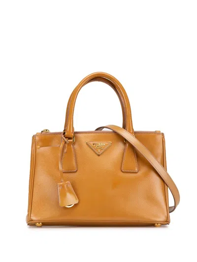 PRADA 2013-2023 SMALL SAFFIANO GALLERIA DOUBLE ZIP SATCHEL